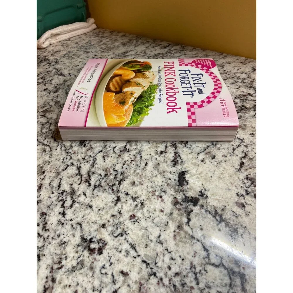 Fix-It and Forget-It Pink Cookbook Slow Cooker Recipes Avon Breast Cancer 2012